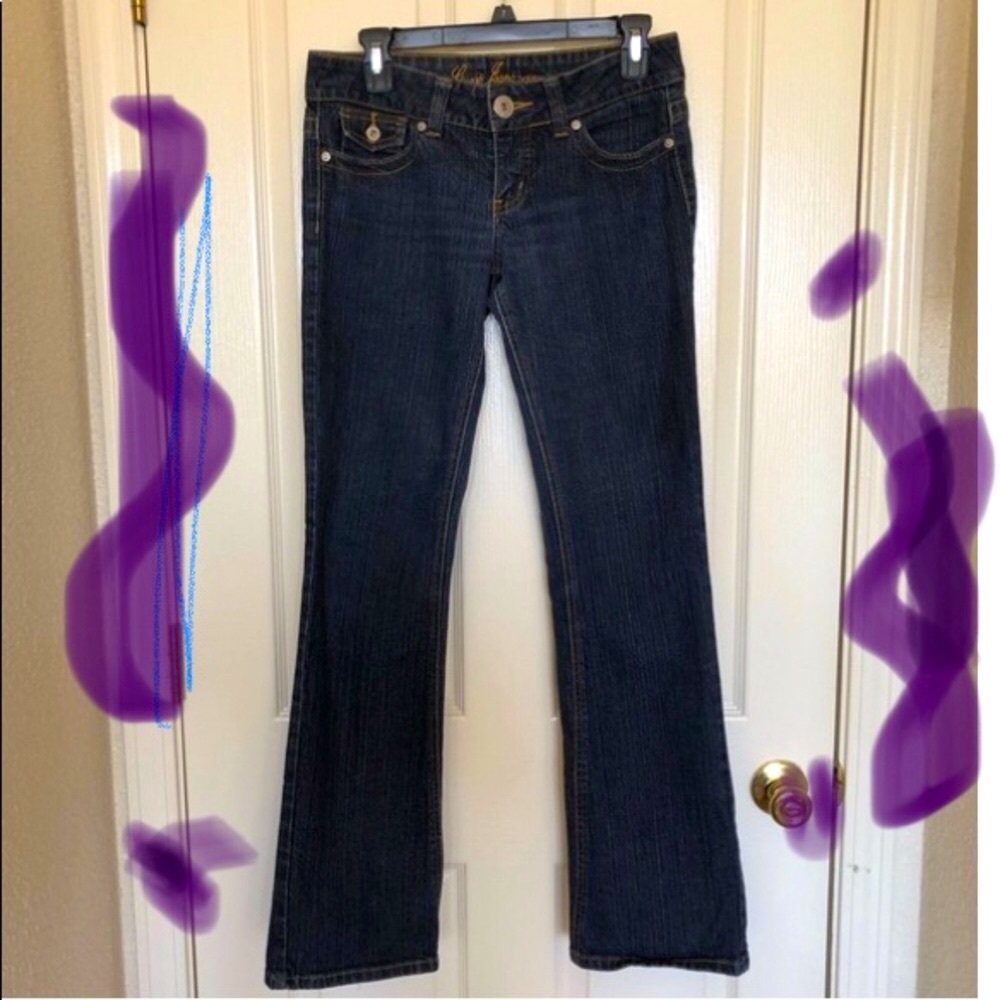 GUESS jeans black wash Doheny boot cut  pants brushed denim size 29 Vintage